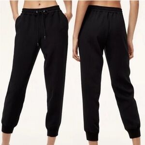 ARITZIA Wilfred Buffon Pant Jogger Black with Stripe Down Sides Womens Medium